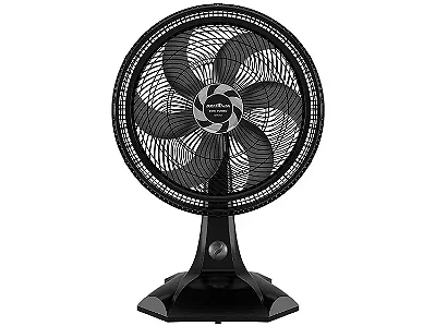 Ventilador de Mesa Britânia BVT301 30cm - 6 Pás 3 Velocidades Preto