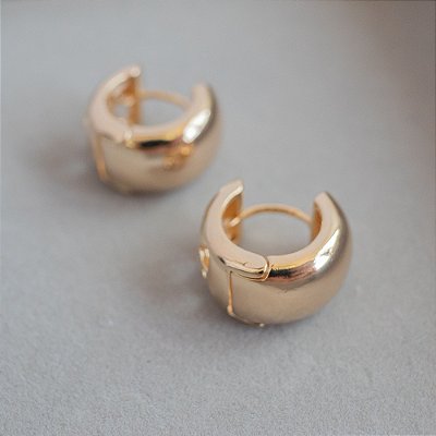 Argola lisa ouro