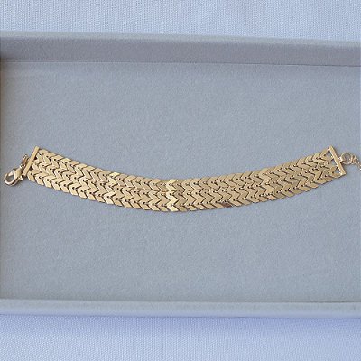 Pulseira Textura Ouro
