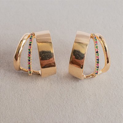 Brinco Ouro Rainbow