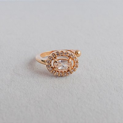 Piercing Fake Ouro Zircônia