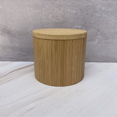 Saleiro Com Tampa Giratoria Bambu