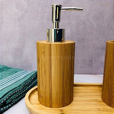 Porta Sabonete Liquido Bambu