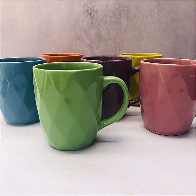 Caneca Diamond Porcelana 325ml