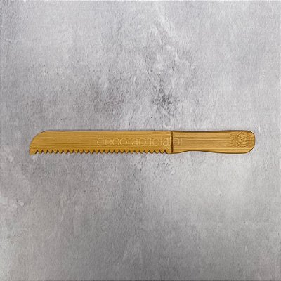 Faca Para Pão Bambu
