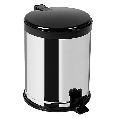Lixeira Com Pedal Inox 12l