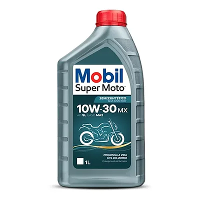 Óleo Mobil - 4T MX 10W30 Super Moto Semi Sintético (1 litro)