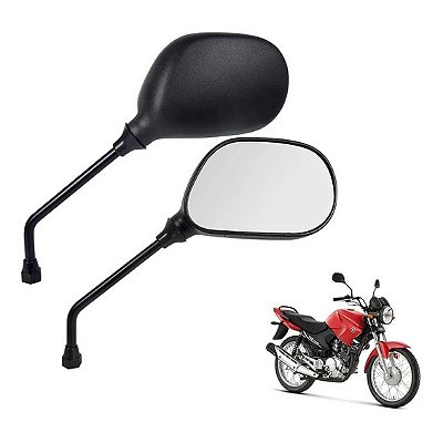 Espelho retrovisor AWA YBR 125 Rosca Yamaha modelo original (Par)