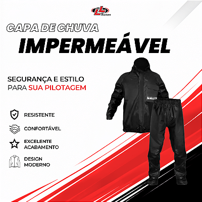 Capa de Chuva Conjunto PRC em PVC – Impermeável e Resistente P ao EGG