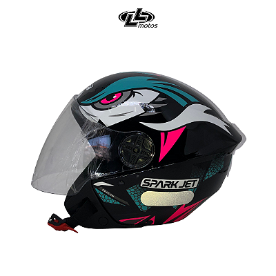 Capacete EBF Spark Jet - Dragon Aberto