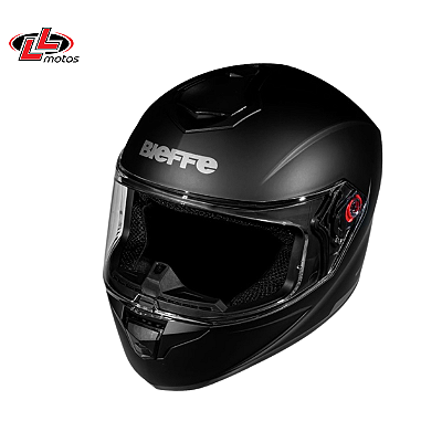 Capacete Bieffe B-12 Classic Preto Fosco