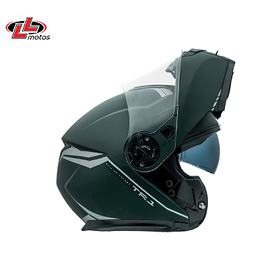Capacete Peels TR1 NKD Articulado Verde Fosco