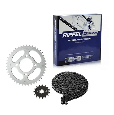 Kit Relação Titanium CG 150 Titan 2004-15 Riffel