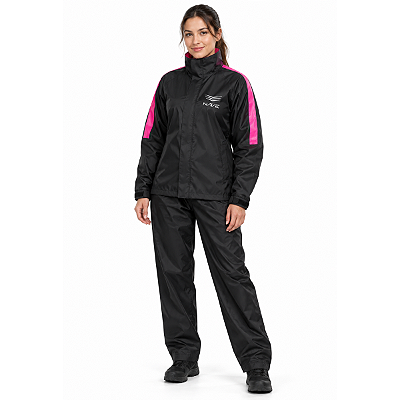 Capa de Chuva Nylon Feminina Rosa NAVE P ao GG