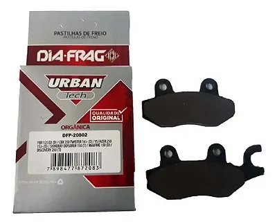 Pastilha de Freio CBX250/YBR/CB300 D. NINJA250T BURG400 ESQ. DIAFRAG DFP-20802