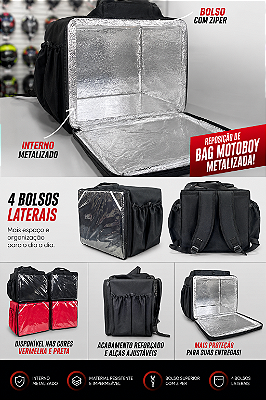 Mochila Bag Pizza 45LTS Metalizada