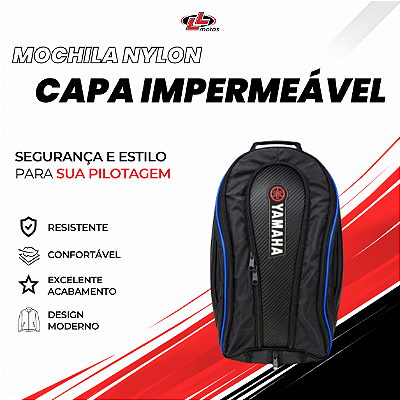 Mochila Nylon Com Capa Impermeável