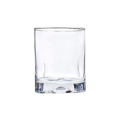 Copo de vidro whisky transparente