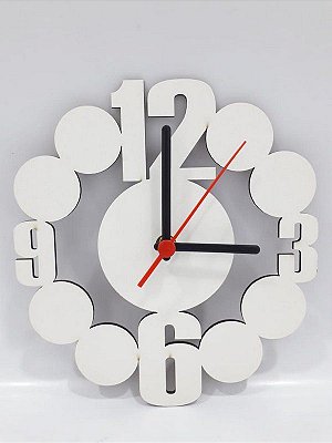 Relógio Artístico de MDF para Sublimação 3mm