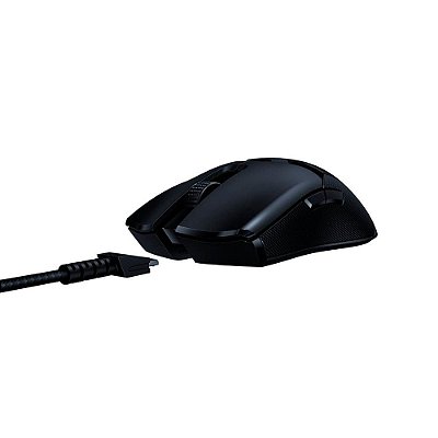 Razer Mouse para jogos sem fio mais leve Viper Ultimate Light: interruptores de jogos mais rápidos - sensor óptico DPI 20K - iluminação Chroma - 8 botões programáveis - bateria de 70 horas - preto clássico (Encomenda, 10 Dias úteis)