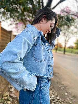 Jaqueta Jeans Cropped