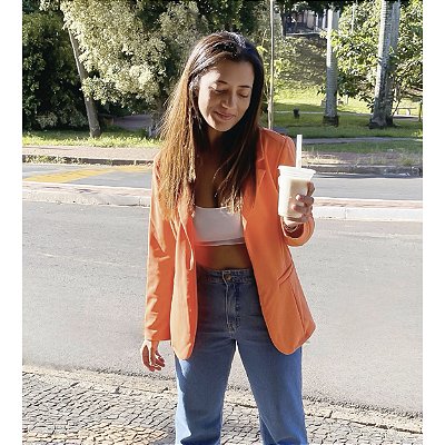 Blazer Crep Laranja
