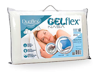 Travesseiro 50X70x14 Gelflex Nasa Duoflex