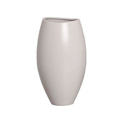 Vaso Núbia De Cerâmica Off-White