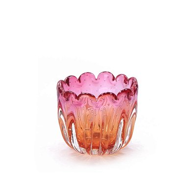 Murano Rosa Âmbar Cachepô