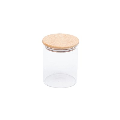 Porta Mantimento com Tampa de Bambu 650 ml