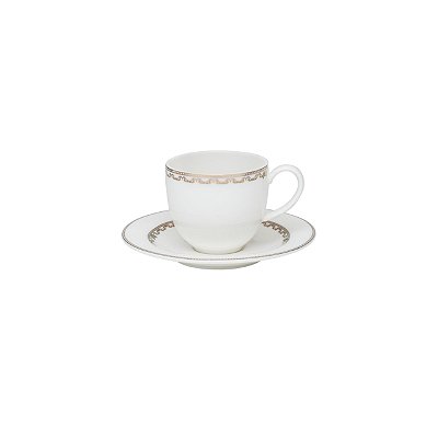 Conjunto de 6 Xícaras 110 ml com Pires para Café Strauss Lumière