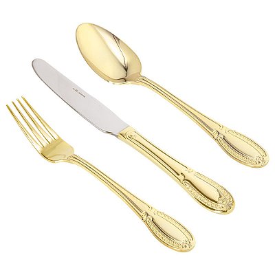 Faqueiro 48 Peças Venetian Dourado - My St. James
