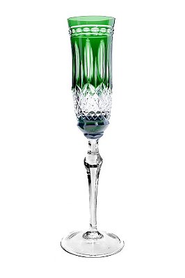 Taça de Cristal Strauss Champagne 240 ml Verde Escuro