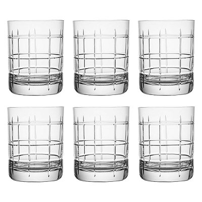 Jogo de 6 Copos em Cristal Strauss de Whisky on the Rocks 380 ml