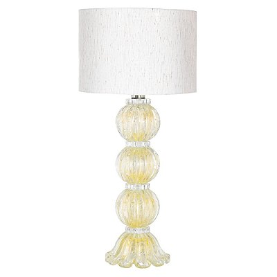Abajur Murano Versailles Cristal com Ouro 24k