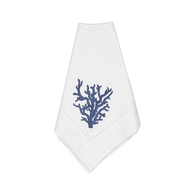 Guardanapo Aquarela Branco Raiz de Coral