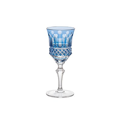 Taça de Cristal Mozart Licor Flauta Azul Claro