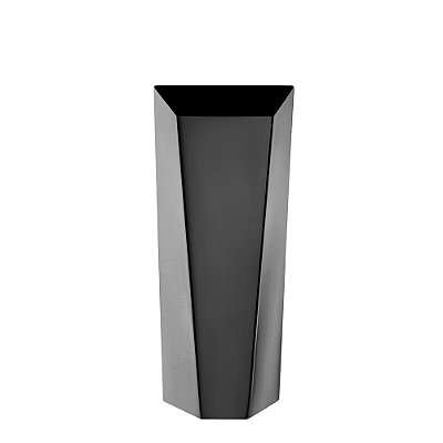Vaso Origami Inclinado Níquel Black - Riva
