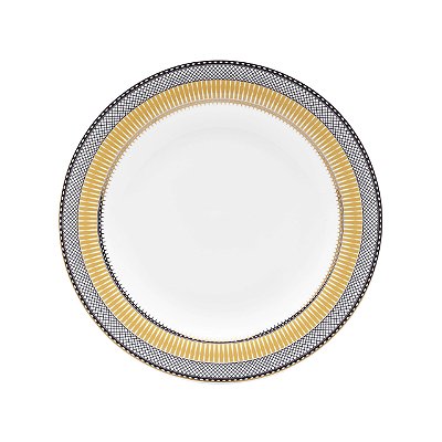 Conjunto 6 Pratos Sobremesa 23 cm Strauss Cortês Gold Star