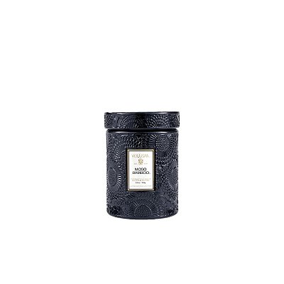 Mini Vela Voluspa Pote Vidro 50h Relevo Moso Bamboo