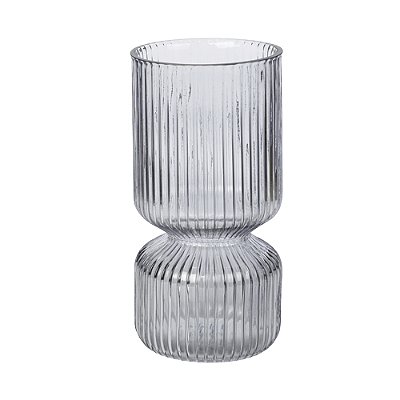 Vaso de Vidro Cinza Big Pols
