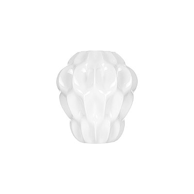 Vaso Miniatura Plissan P Branco Brilho Holaria