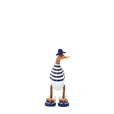 Escultura de Pato em Madeira Beach Boy P