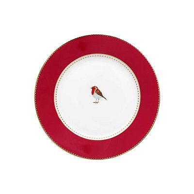 Prato Sobremesa Vermelho - Love Birds - Pip Studio