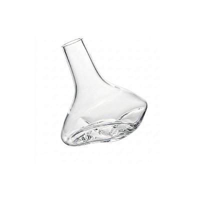 Vaso Inclinado Transparente - Cristais Di Murano