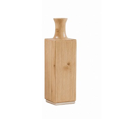 Vaso Decorativo Garrafa Madeira M