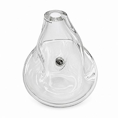 Vaso Amorfo Horizontal G com Esfera Pirita