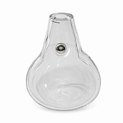 Vaso Amorfo Horizontal M com Esfera Pirita