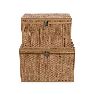 Kit Baús em Rattan G