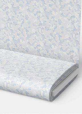 Tecido Microfibra Estampa Digital Camuflado Pixel Branco 1,55m de Largura